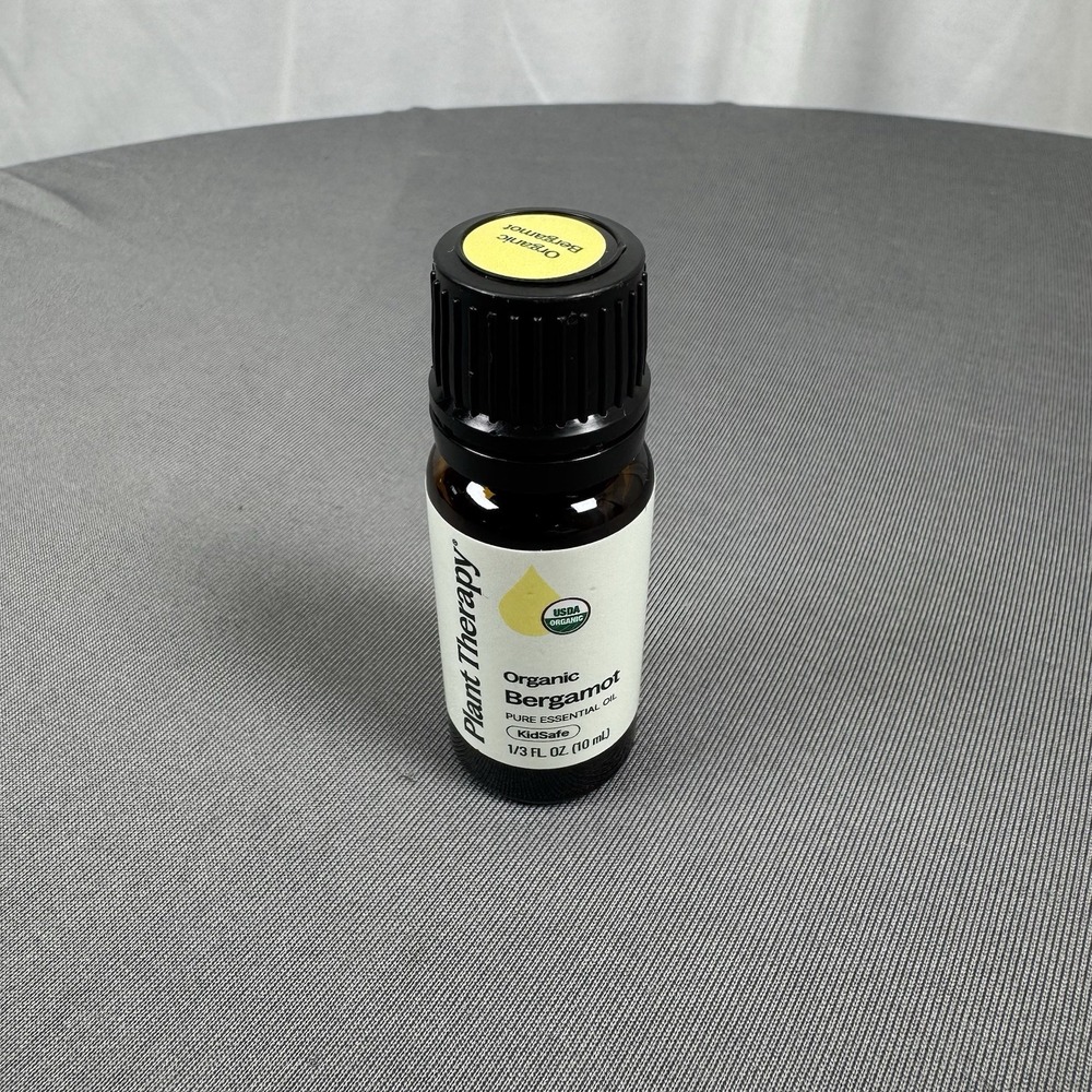 Plant Therapy Organic‎ Bergamot Essential Oil 0.33 Fl Oz 3/4 Full